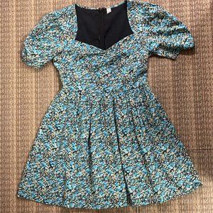 Floral Print Fit & Flare Minidress